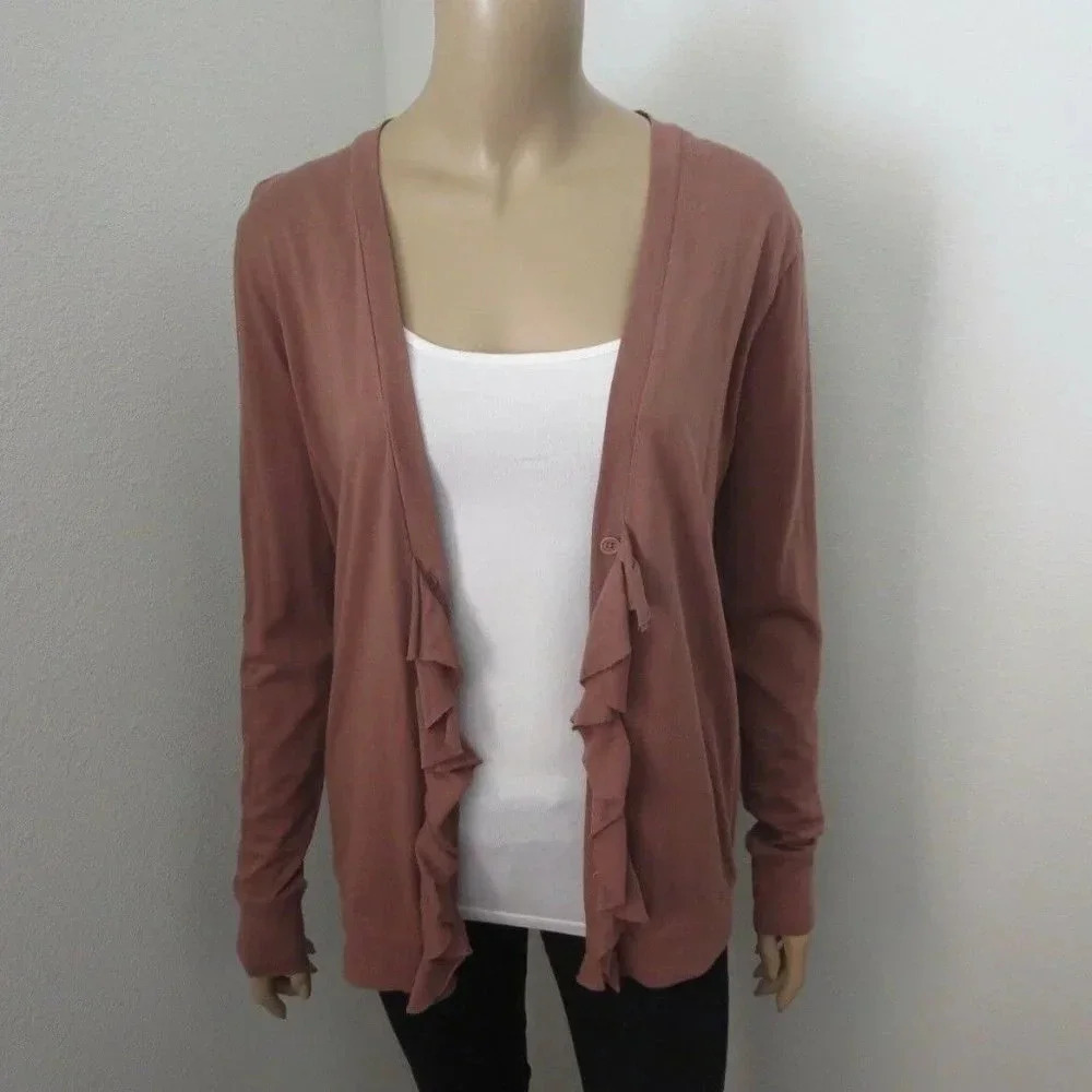 J. Crew Ruffle Cardigan Size XS Sweater